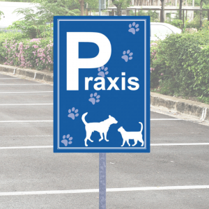 Parkplatzschild Praxis