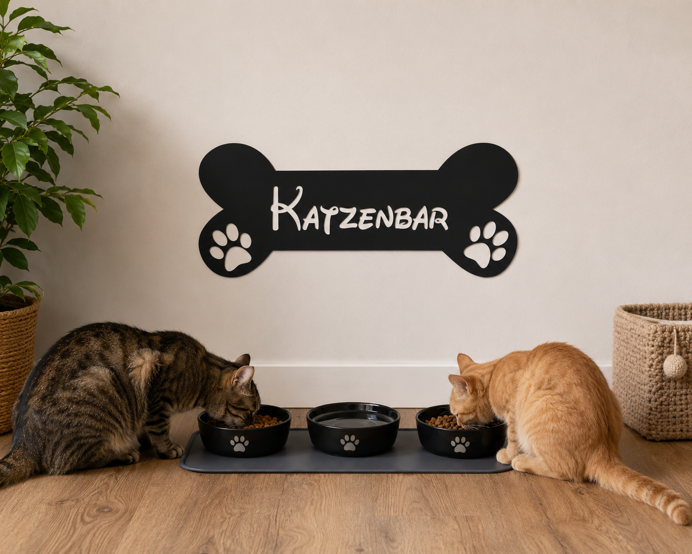 Wandtattoo Katzenbar