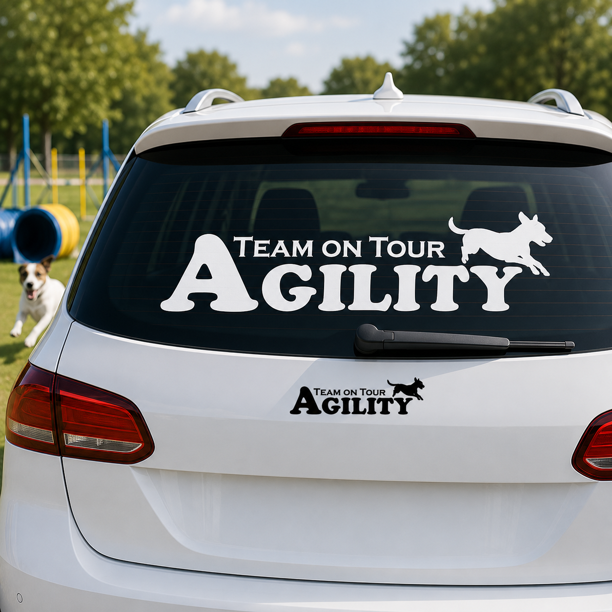 Aufkleber Hundesport – Agility Jack Russell