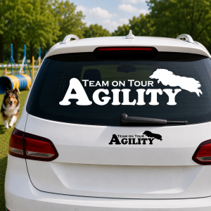 Aufkleber Hundesport – Agility Sheltie