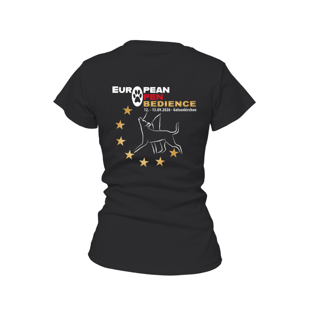 Damen T-Shirt – European Open Obedience 2026 – Bild 2
