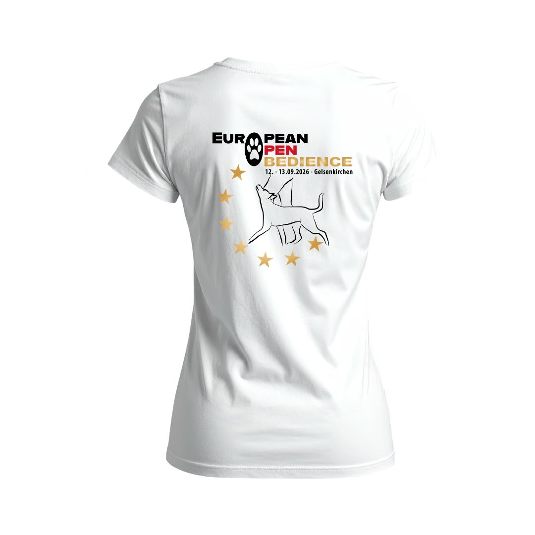 Damen T-Shirt – European Open Obedience 2026 – Bild 3