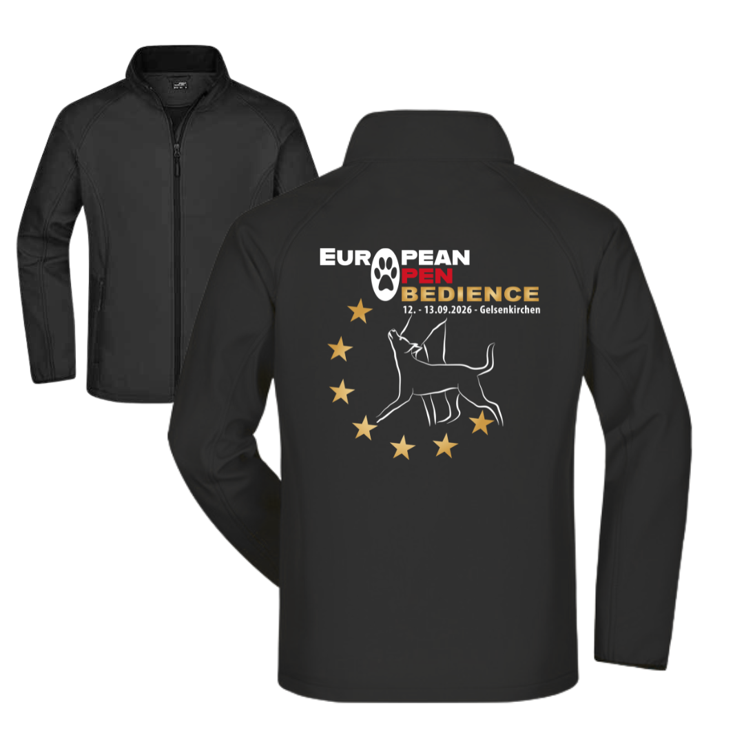 Herren Softshelljacke – European Open Obedience 2026 – Bild 2
