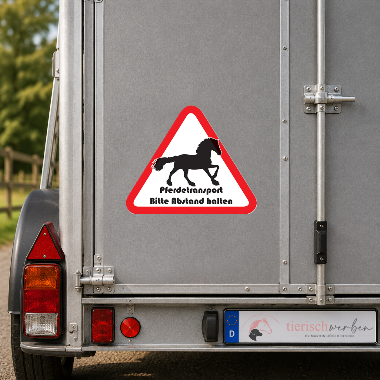 Pferdetransport-Schild & Aufkleber „Pony“