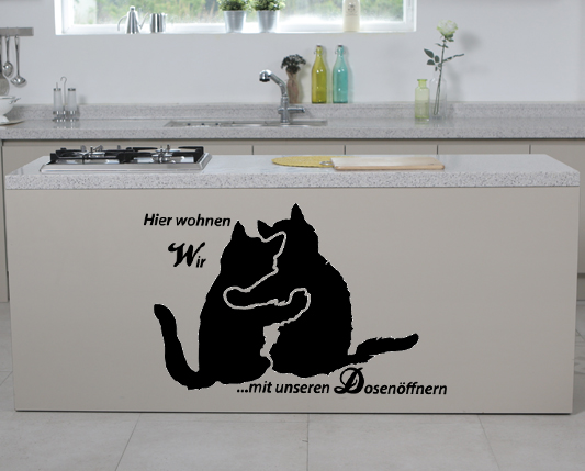Wandtattoo für Katzenfans