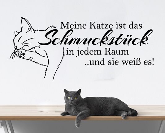Wandtattoo für Katzenfans