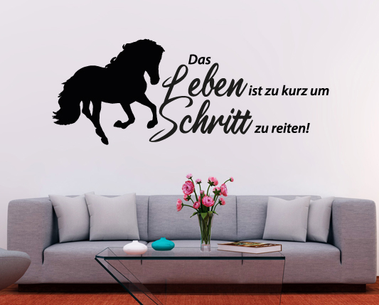 Wandtattoo für Pferdefans