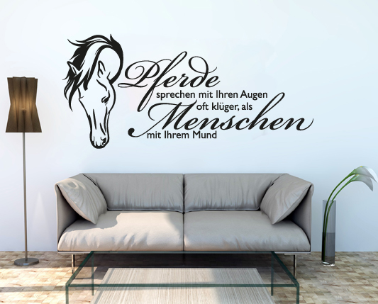 Wandtattoo für Pferdefans