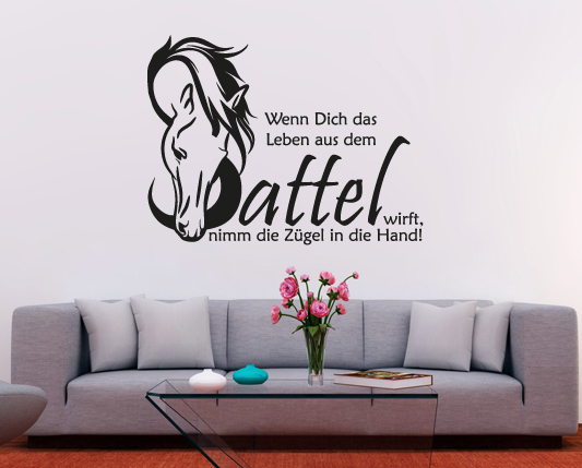 Wandtattoo für Pferdefans