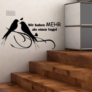 Wandtattoo für Vogelfreunde