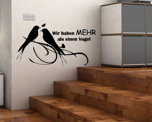 Wandtattoo für Vogelfreunde